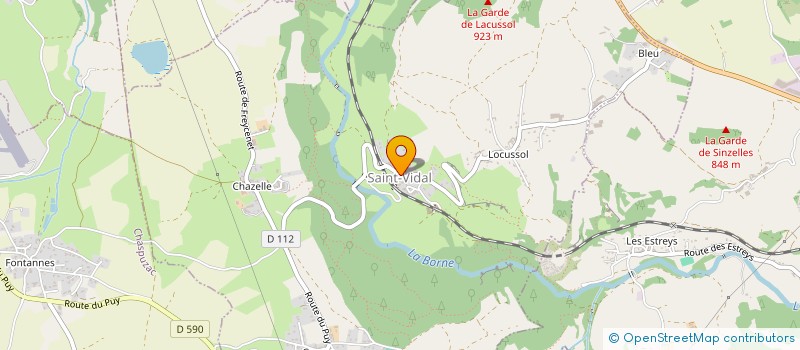 localisation de l'entreprise MONSIEUR CYRIL TARDY  SAINT-VIDAL