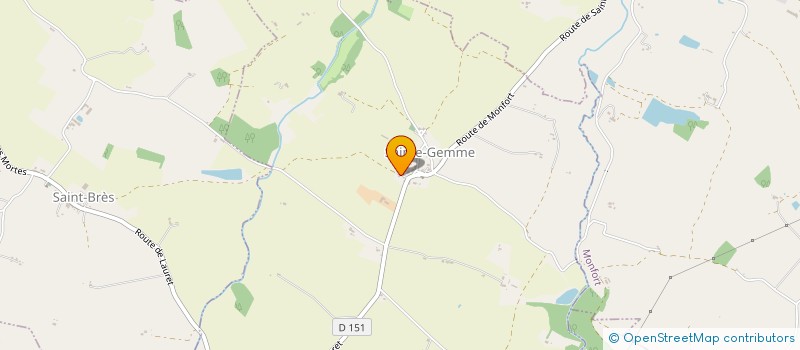 localisation de l'entreprise MONSIEUR CYRIL TEICHEIRE  SAINTE-GEMME