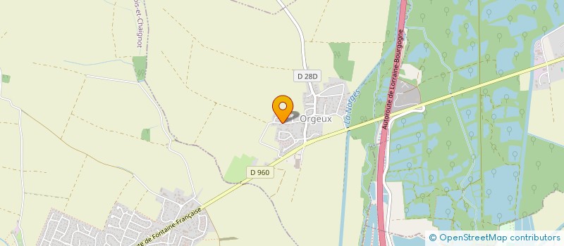 localisation de l'entreprise MONSIEUR CYRIL THEVENARD  ORGEUX