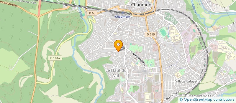 localisation de l'entreprise MONSIEUR CYRIL THOUVENOT à CHAUMONT