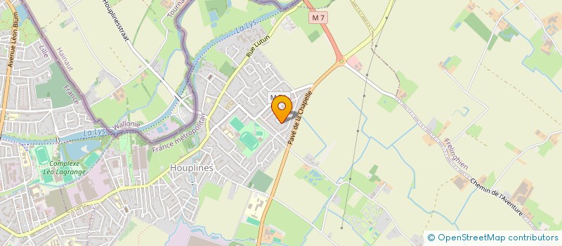 localisation de l'entreprise MONSIEUR CYRIL TIEUFRI  HOUPLINES