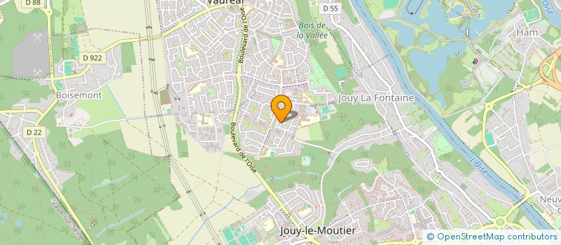 localisation de l'entreprise MONSIEUR CYRIL TOUQUERANT  VAUREAL