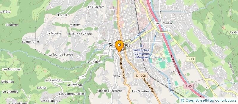 localisation de l'entreprise MONSIEUR CYRIL TOUZENE  SALLANCHES