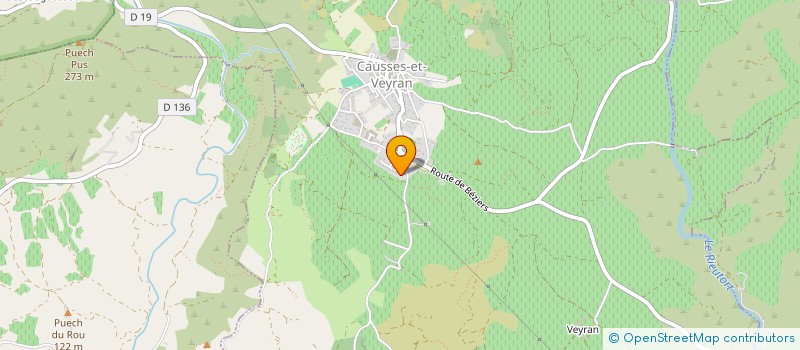 localisation de l'entreprise MONSIEUR CYRIL TOUZET  PAILHES