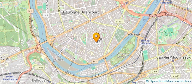 localisation de l'entreprise MONSIEUR CYRIL TRIDON  BOULOGNE-BILLANCOURT