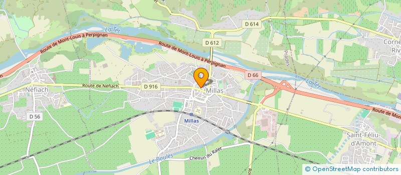 localisation de l'entreprise MONSIEUR CYRIL TURPIN  MILLAS