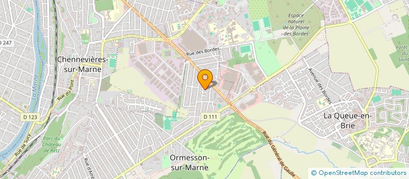 localisation de l'entreprise MONSIEUR CYRIL UBERSFELD  CHENNEVIERES-SUR-MARNE