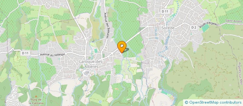 localisation de l'entreprise MONSIEUR CYRIL VACCARO  LAROQUE-DES-ALBERES