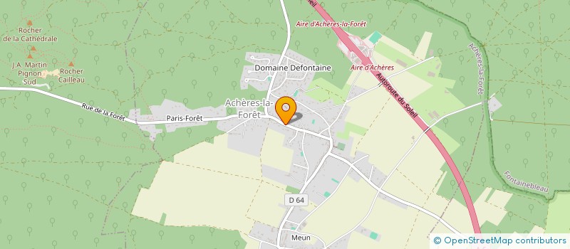 localisation de l'entreprise MONSIEUR CYRIL VALADE à ACHERES-LA-FORET