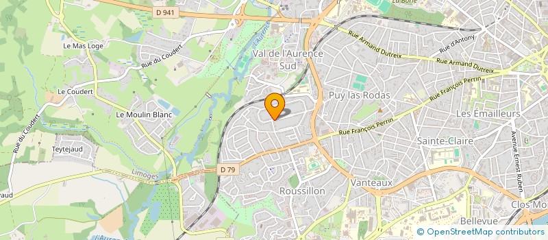 localisation de l'entreprise MONSIEUR CYRIL VARACHAUD à LIMOGES
