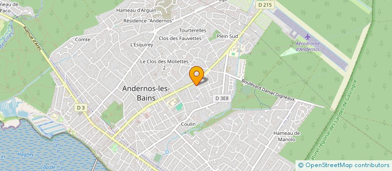 localisation de l'entreprise MONSIEUR CYRIL VASQUEZ  ANDERNOS-LES-BAINS