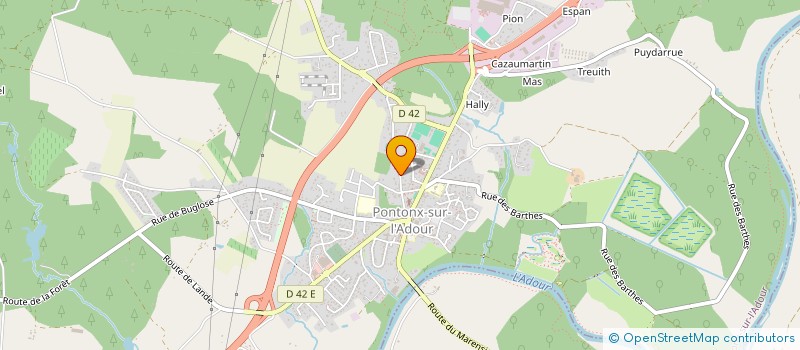 localisation de l'entreprise MONSIEUR CYRIL VAZ à PONTONX-SUR-L'ADOUR