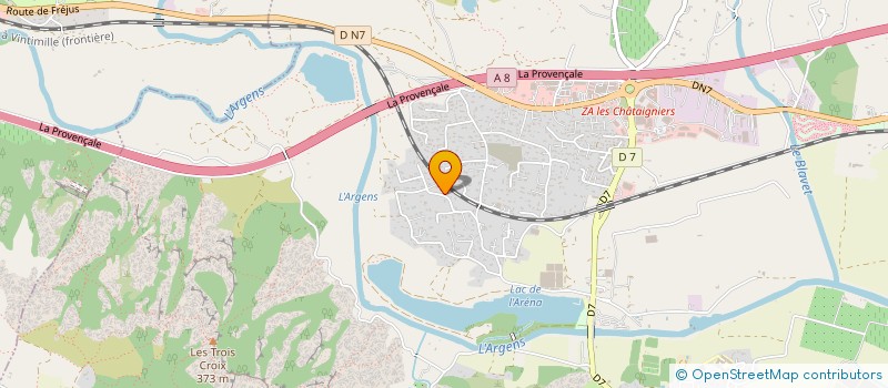 localisation de l'entreprise MONSIEUR CYRIL VERGUET  ROQUEBRUNE-SUR-ARGENS