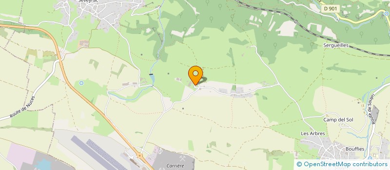 localisation de l'entreprise MONSIEUR CYRIL VERNHES  SALLES-LA-SOURCE