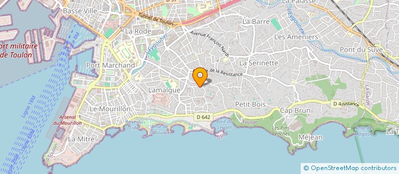 localisation de l'entreprise MONSIEUR CYRIL VIDAL  TOULON