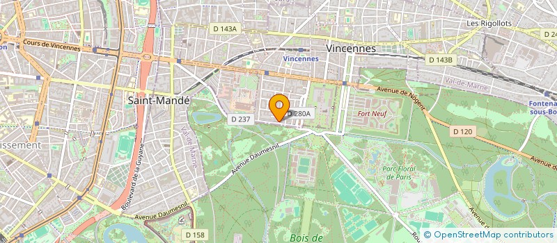 localisation de l'entreprise MONSIEUR CYRIL VIDAL à VINCENNES