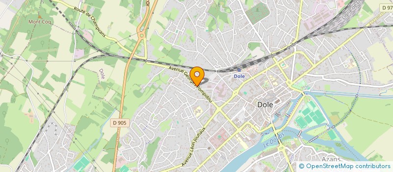localisation de l'entreprise MONSIEUR CYRIL VIENNOT à DOLE