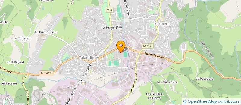 localisation de l'entreprise MONSIEUR CYRIL VIGIER à LA TALAUDIERE