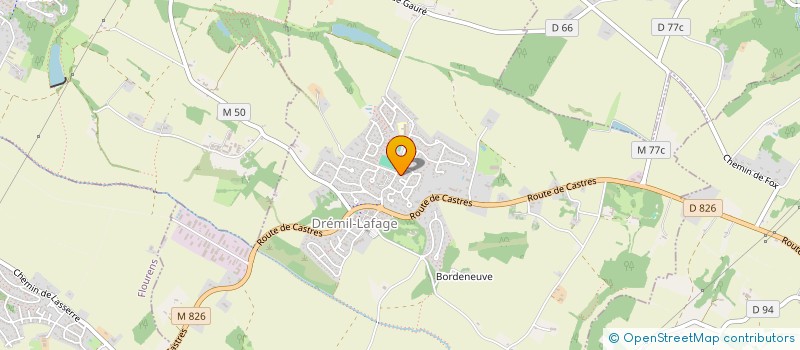 localisation de l'entreprise MONSIEUR CYRIL VIGOUROUX  DREMIL-LAFAGE