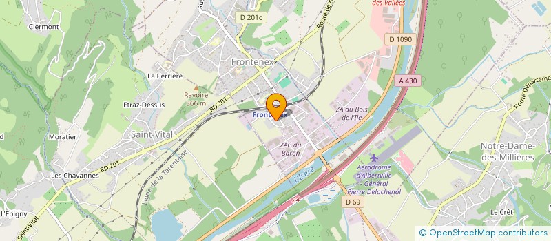 localisation de l'entreprise MONSIEUR CYRIL VILLIN  FRONTENEX