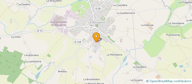 localisation de l'entreprise MONSIEUR CYRIL VINCENDEAU à LE BOUPERE