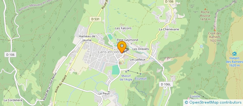 localisation de l'entreprise MONSIEUR CYRIL VINCENT  LANS-EN-VERCORS
