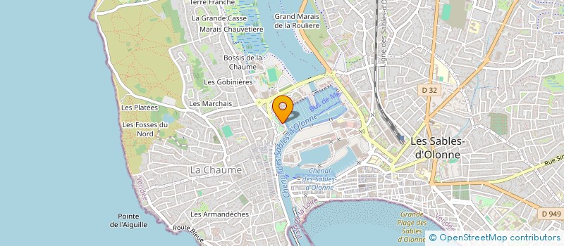 localisation de l'entreprise MONSIEUR CYRIL VION à LES SABLES-D'OLONNE
