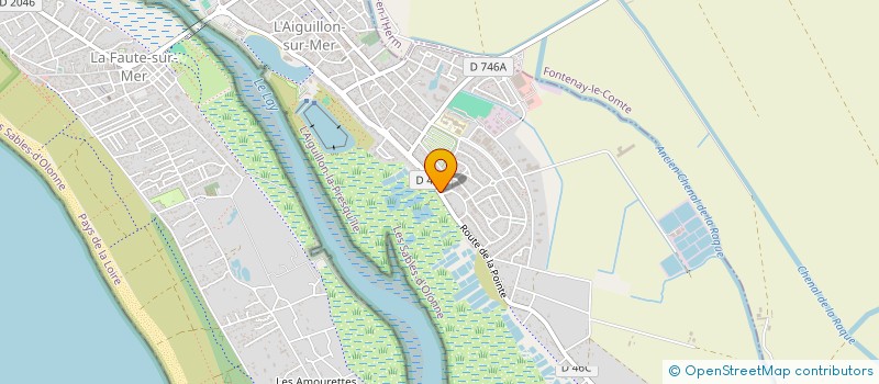 localisation de l'entreprise MONSIEUR CYRIL VIVIER à L'AIGUILLON-LA-PRESQU'ILE