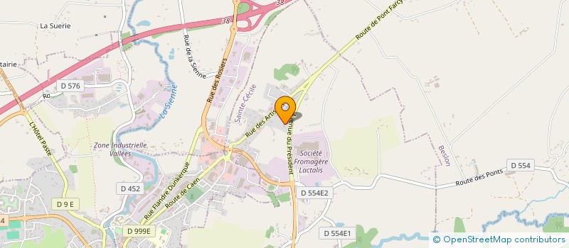 localisation de l'entreprise MONSIEUR CYRIL VOISIN  SAINTE-CECILE