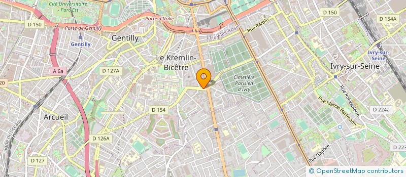 localisation de l'entreprise MONSIEUR CYRIL VOVARD  LE KREMLIN-BICETRE