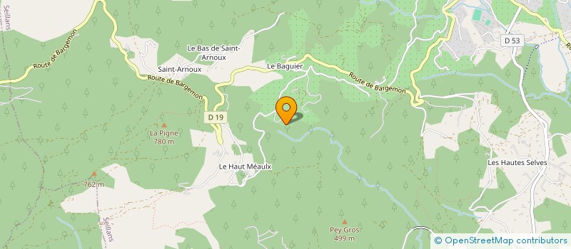 localisation de l'entreprise MONSIEUR CYRIL WARGNIER  SEILLANS