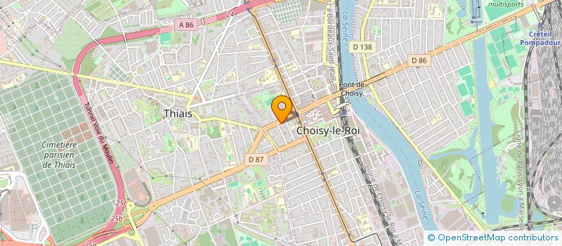 localisation de l'entreprise MONSIEUR CYRIL WILLERVAL  CHOISY-LE-ROI