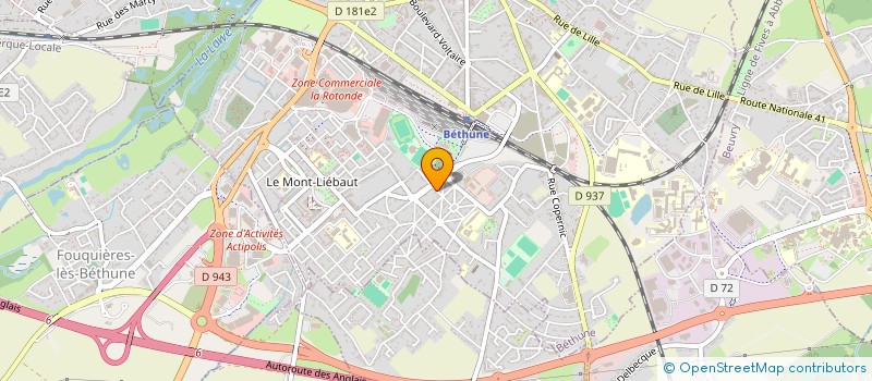 localisation de l'entreprise MONSIEUR CYRILLE ADRIANSEN à BETHUNE