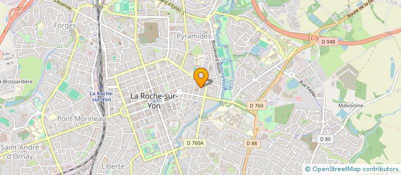 localisation de l'entreprise MONSIEUR CYRILLE AUDEON à LA ROCHE-SUR-YON