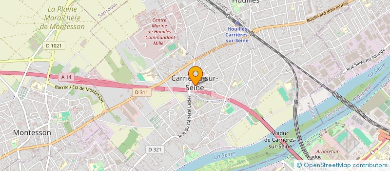 localisation de l'entreprise MONSIEUR CYRILLE BADA à CARRIERES-SUR-SEINE