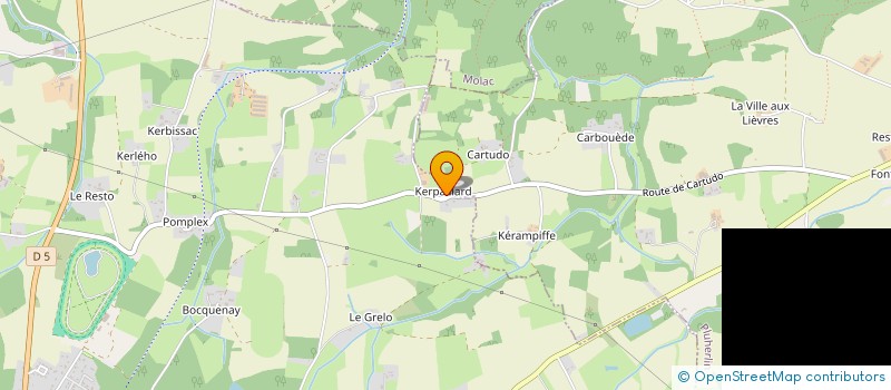 localisation de l'entreprise MONSIEUR CYRILLE BADAIRE  QUESTEMBERT