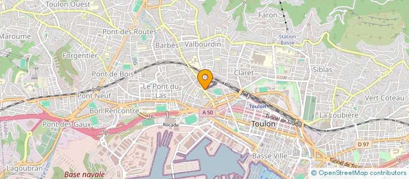 localisation de l'entreprise MONSIEUR CYRILLE BALDAYROU  TOULON