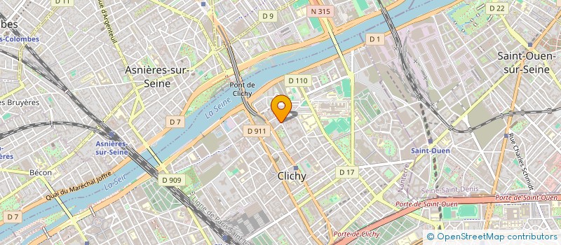 localisation de l'entreprise MONSIEUR CYRILLE BATARDOT à CLICHY