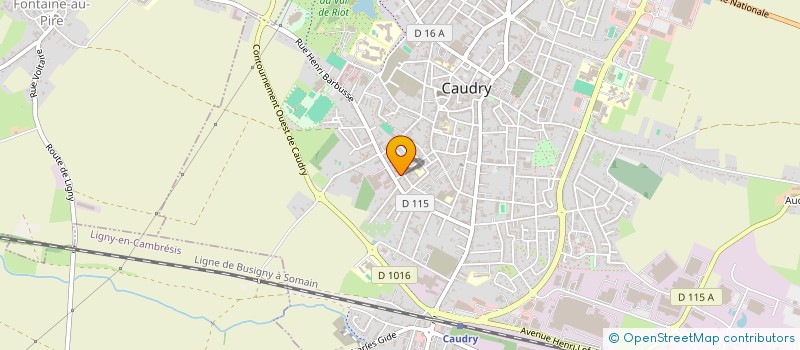 localisation de l'entreprise MONSIEUR CYRILLE BEDU  CAUDRY