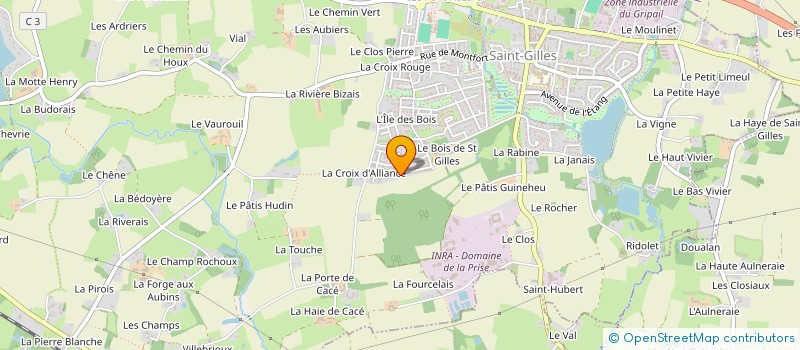 localisation de l'entreprise MONSIEUR CYRILLE BELLIARD à SAINT-GILLES