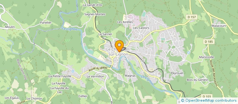 localisation de l'entreprise MONSIEUR CYRILLE BERNARD  LE CHAMBON-SUR-LIGNON