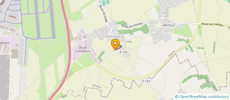 localisation de l'entreprise MONSIEUR CYRILLE BESSON  COLOMBIER-SAUGNIEU