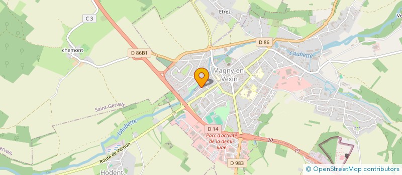 localisation de l'entreprise MONSIEUR CYRILLE BLOUIN  MAGNY-EN-VEXIN