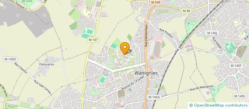 localisation de l'entreprise MONSIEUR CYRILLE BOCQUET  WATTIGNIES