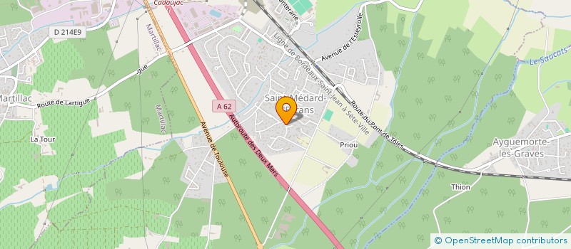 localisation de l'entreprise MONSIEUR CYRILLE BOITARD  SAINT-MEDARD-D'EYRANS