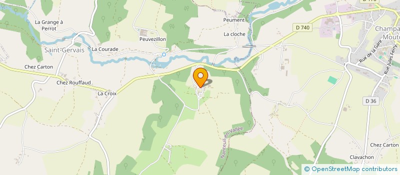 localisation de l'entreprise MONSIEUR CYRILLE BORDIER  NANTEUIL-EN-VALLEE