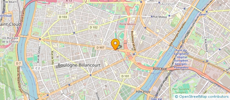 localisation de l'entreprise MONSIEUR CYRILLE BORGE  BOULOGNE-BILLANCOURT