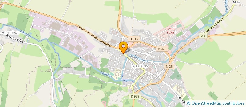 localisation de l'entreprise MONSIEUR CYRILLE BOURGEOIS à DOULLENS