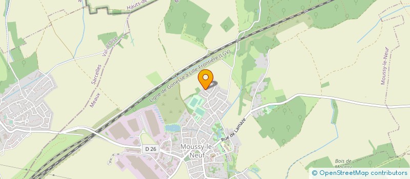 localisation de l'entreprise MONSIEUR CYRILLE BROUILLARD  MOUSSY-LE-NEUF