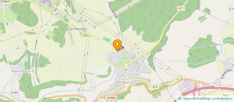 localisation de l'entreprise MONSIEUR CYRILLE BROYEZ  SOMBERNON